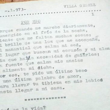 Primeros poemas. Carta de Anzoátegui…